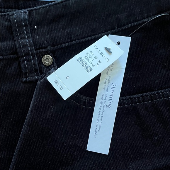 Talbots Black Straight Leg Cords - Picture 3 of 3